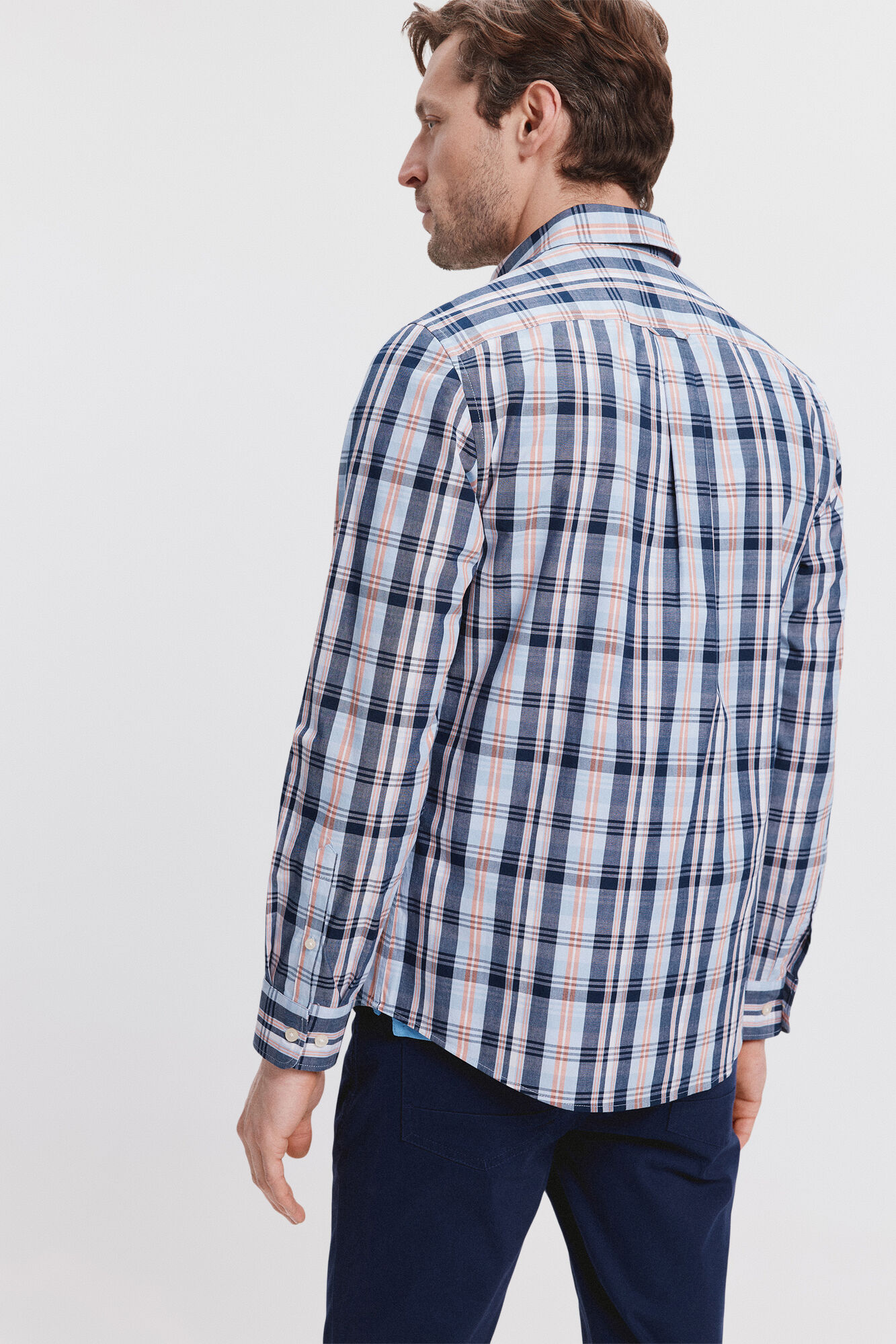 Milano Camisa Popel&iacute;n Azul