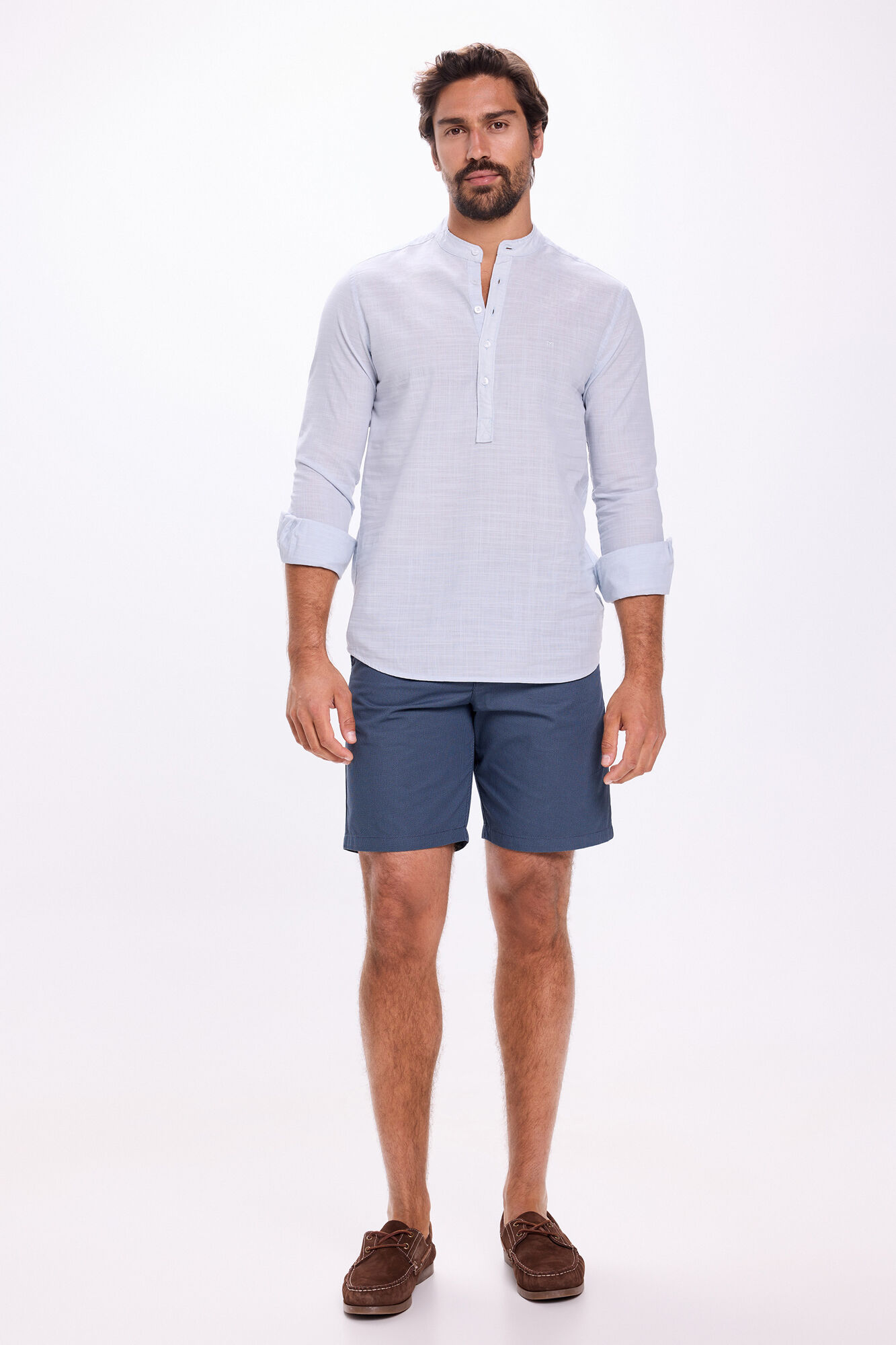 Milano Camisa playera Mao Azul