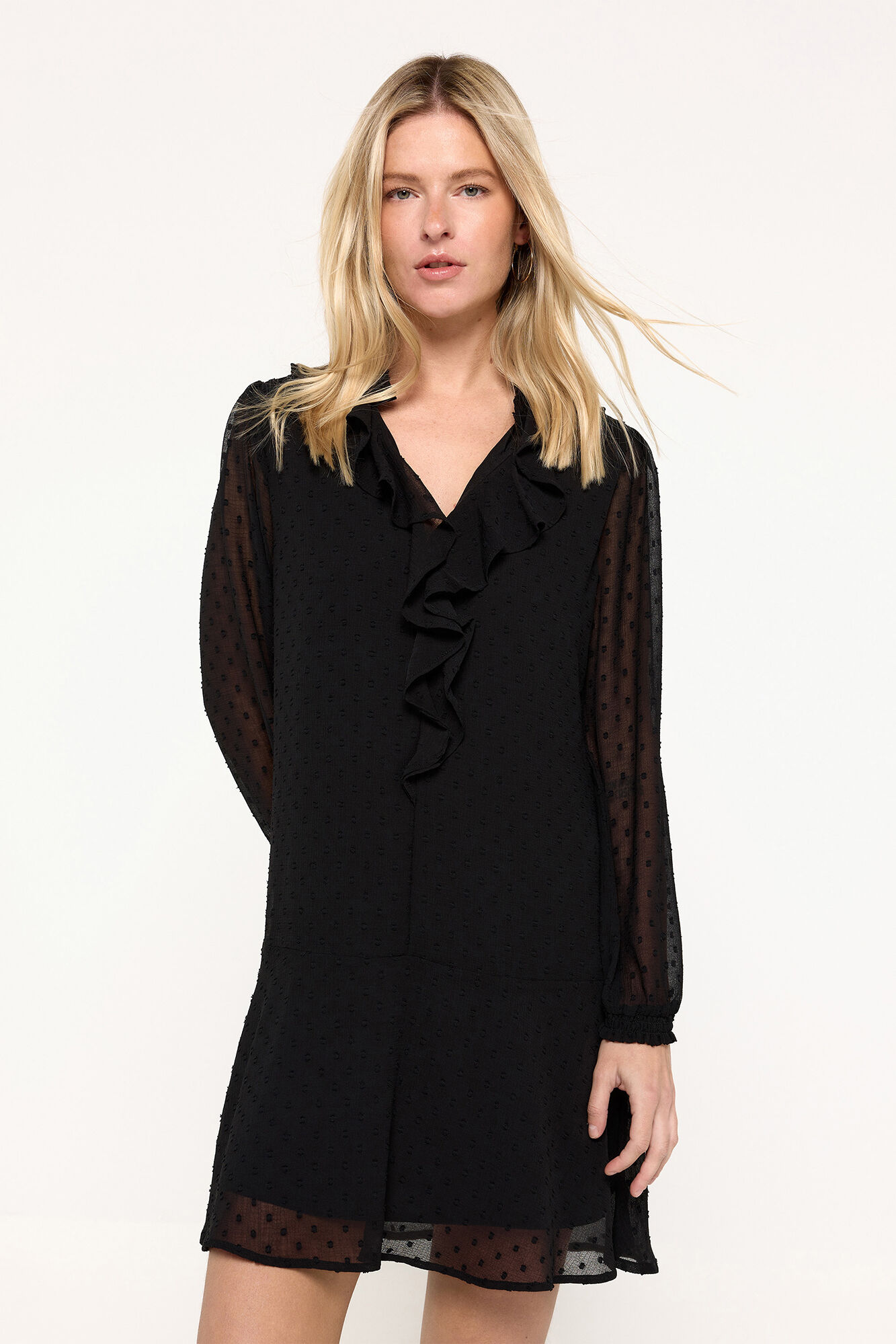 Milano Vestido gasa Negro