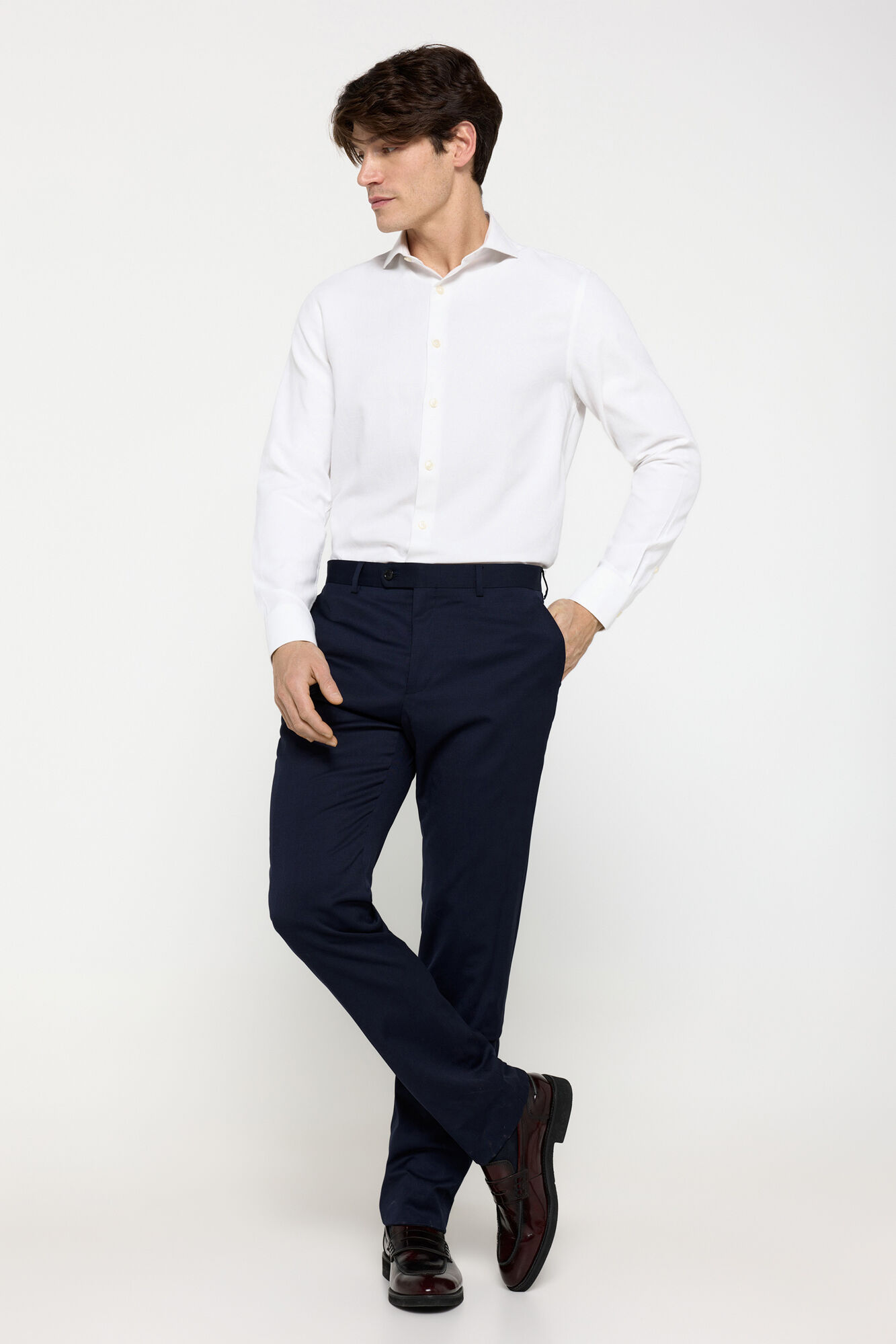 Milano Camisa Vestir Estructura Milano Blanco