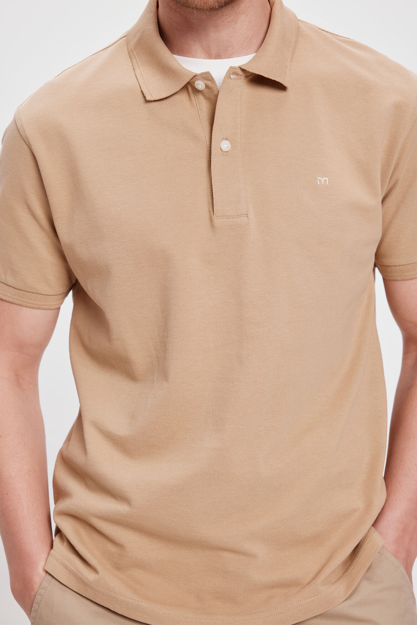 Milano Polo B&aacute;sico Piqu&eacute;&nbsp; Marr&oacute;n