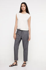 Fifty Outlet Pantalón light denim. Gris Claro