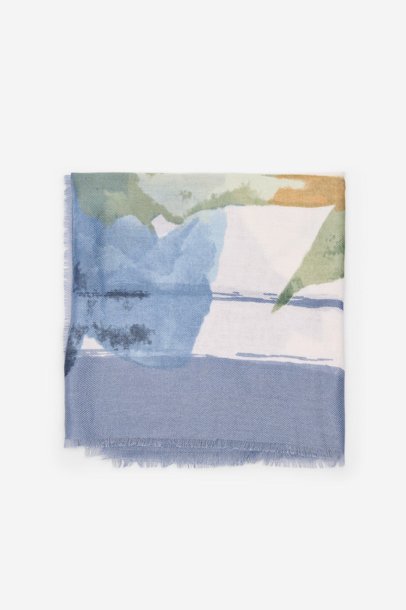 Milano Pa&ntilde;uelo estampado flores azules