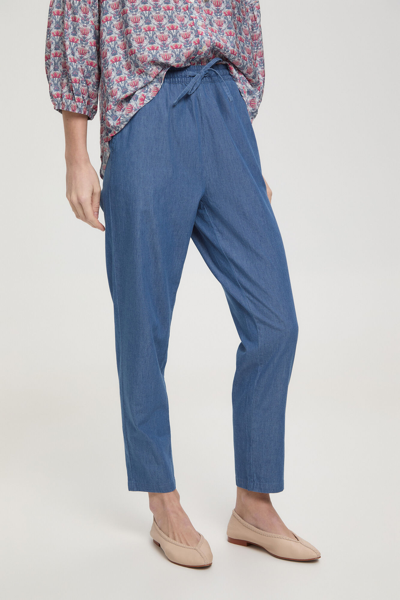 Milano Pantal&oacute;n fluido Azul Claro