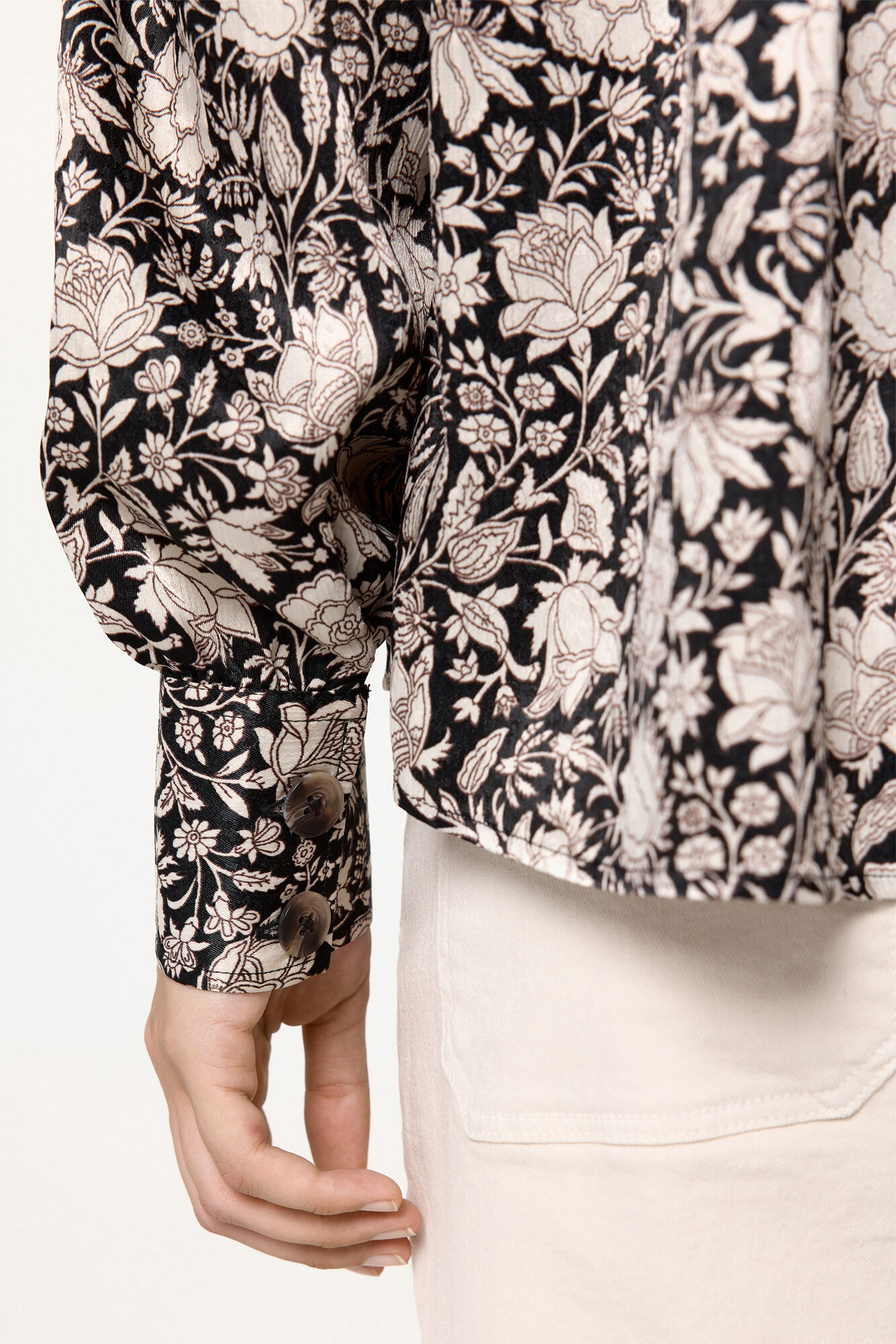 Milano Blusa Satinada Estampado