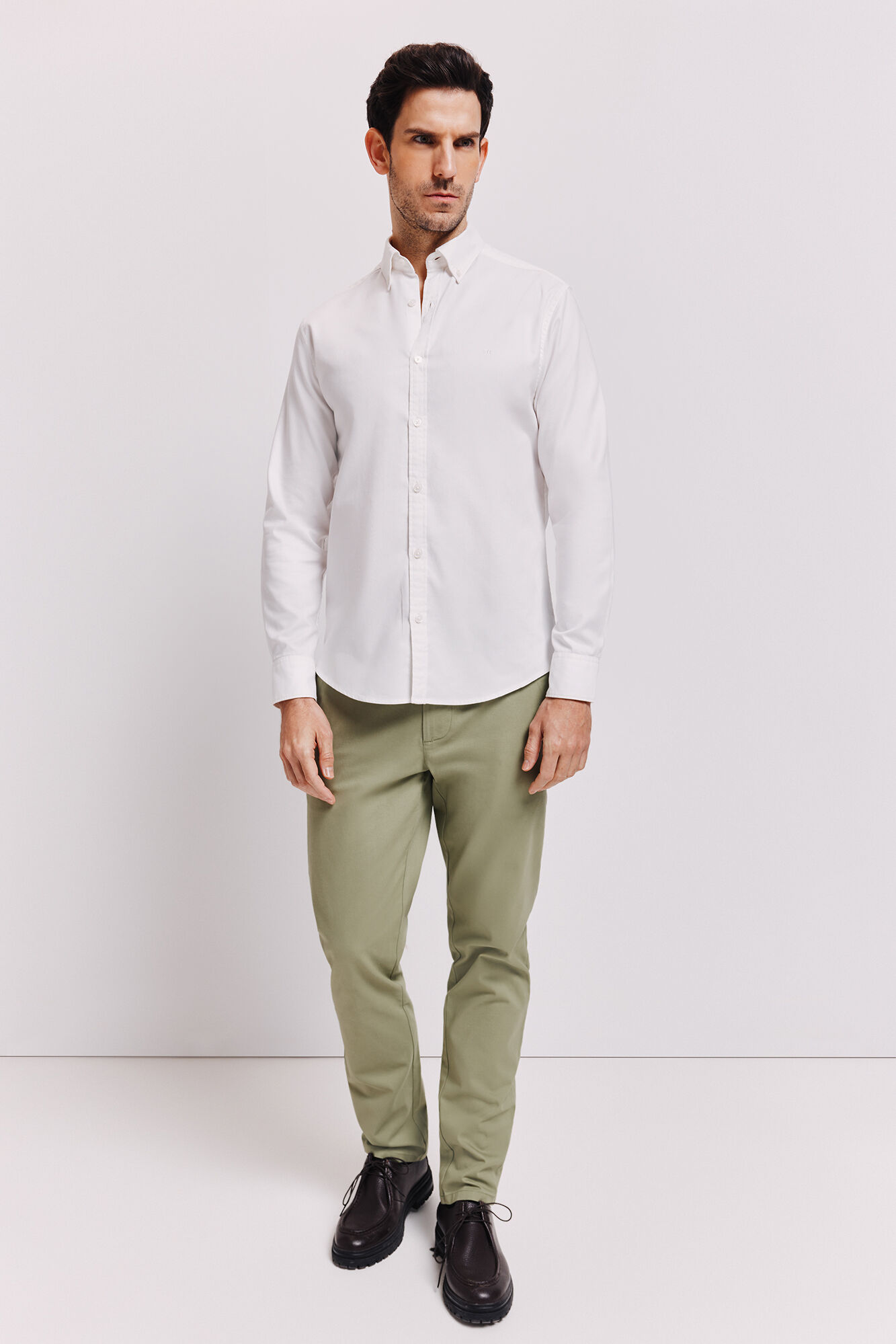 Milano Camisa lisa manga larga