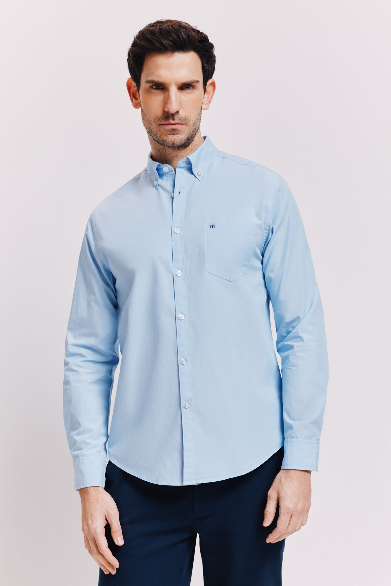 Milano Camisa lisa manga larga