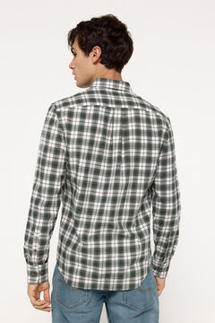 Fifty Outlet Camisa Twill Cuadros Verde