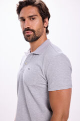 Fifty Outlet Polo de bolsillo Gris Claro