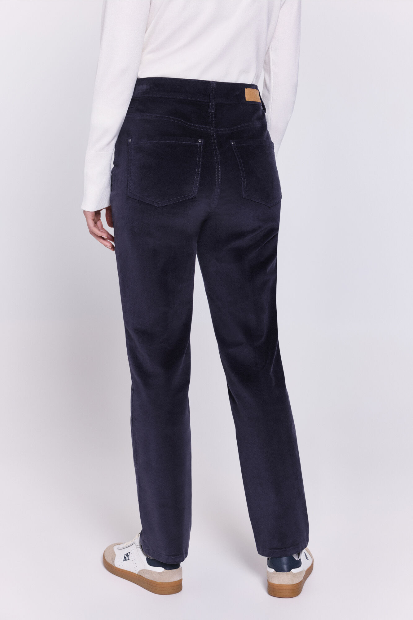 Milano Pantal&oacute;n de terciopelo de 5 bolsillos Gris Oscuro