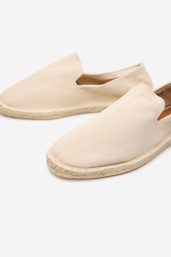Milano Alpargatas Con Suela Esparto Beige