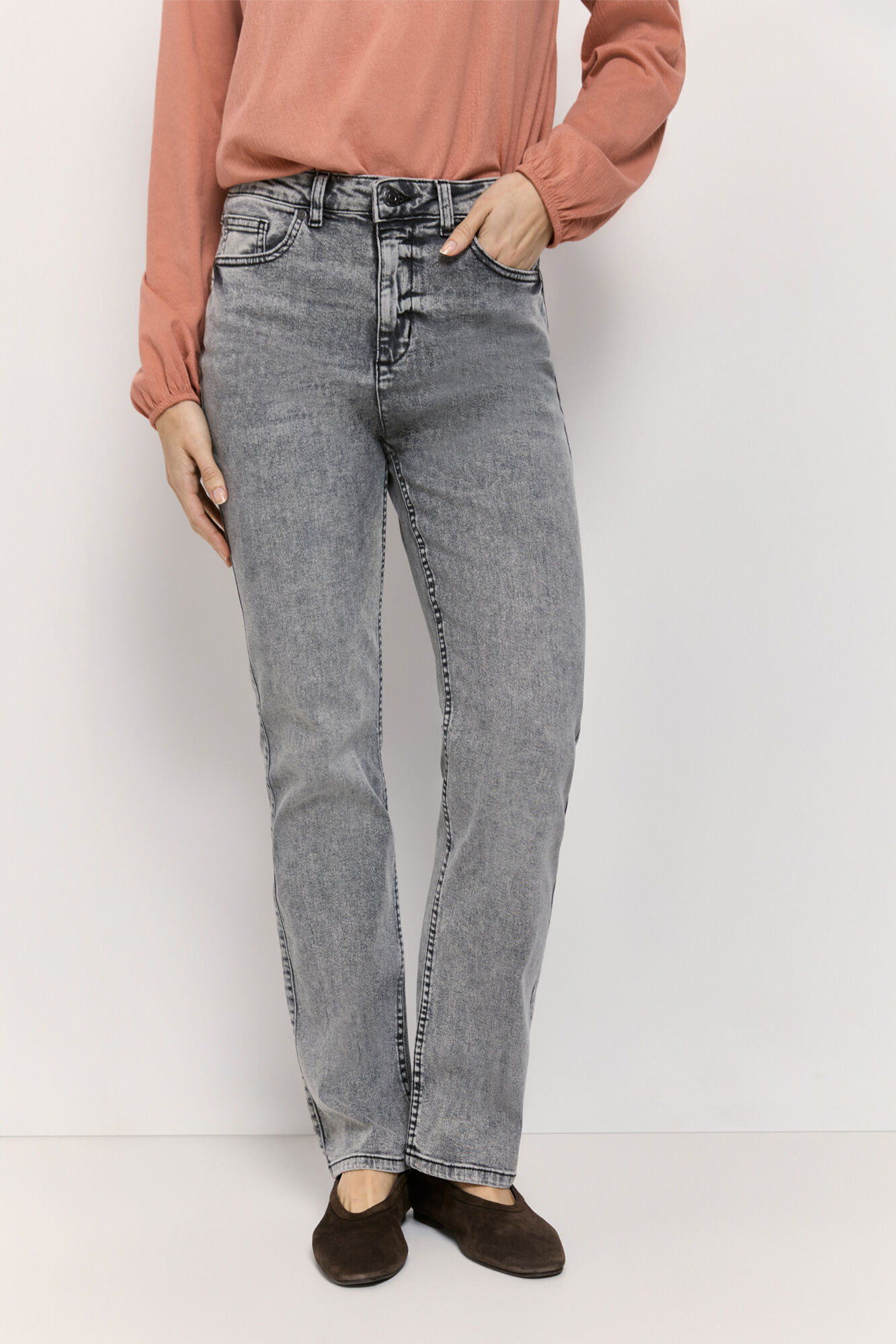 Milano Pantal&oacute;n regular de denim