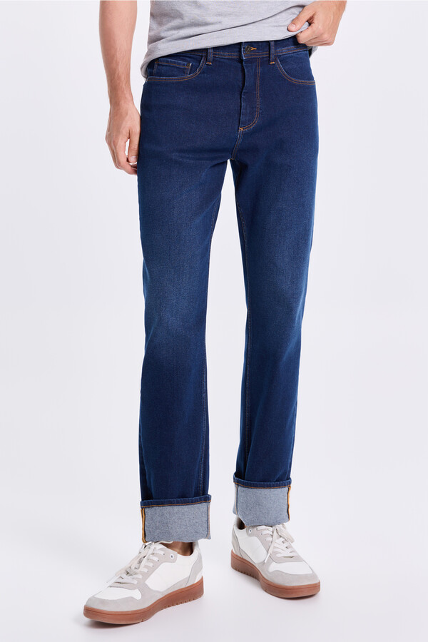 Milano Pantalón denim cómodo Azul Oscuro