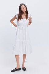 Milano Vestido estilo mesonero Blanco