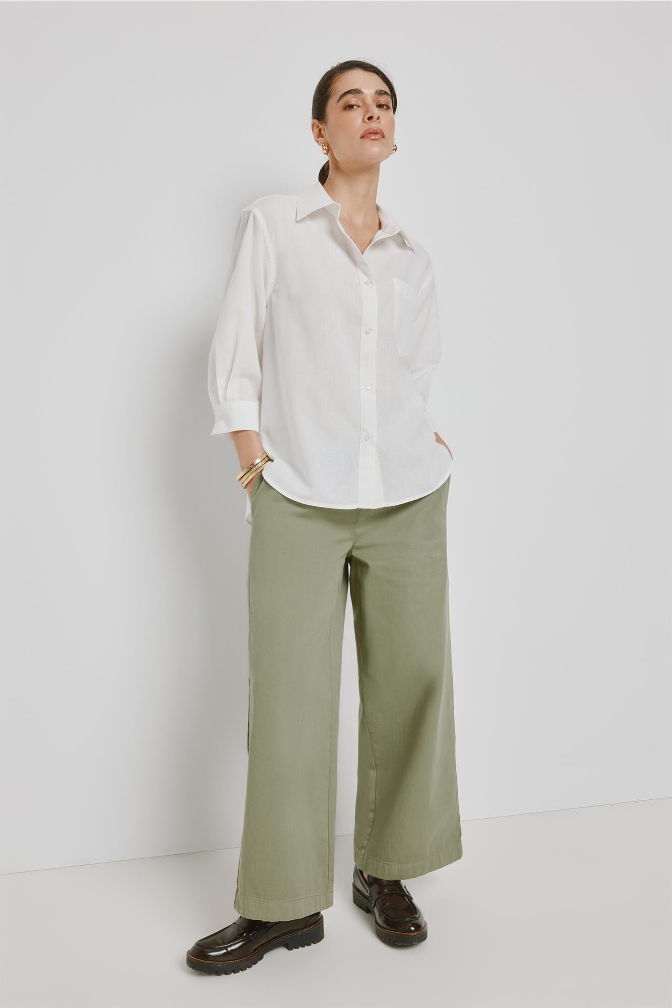 Milano Camisa cuello camisero Blanco
