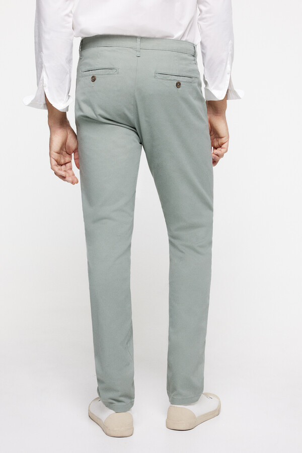 Fifty Outlet Pantalón chino confort Verde