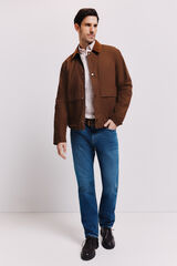 Milano Chamarra de algod&oacute;n Marr&oacute;n