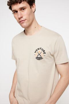Fifty Outlet Playera manga corta. 100% algodón. Gris Claro