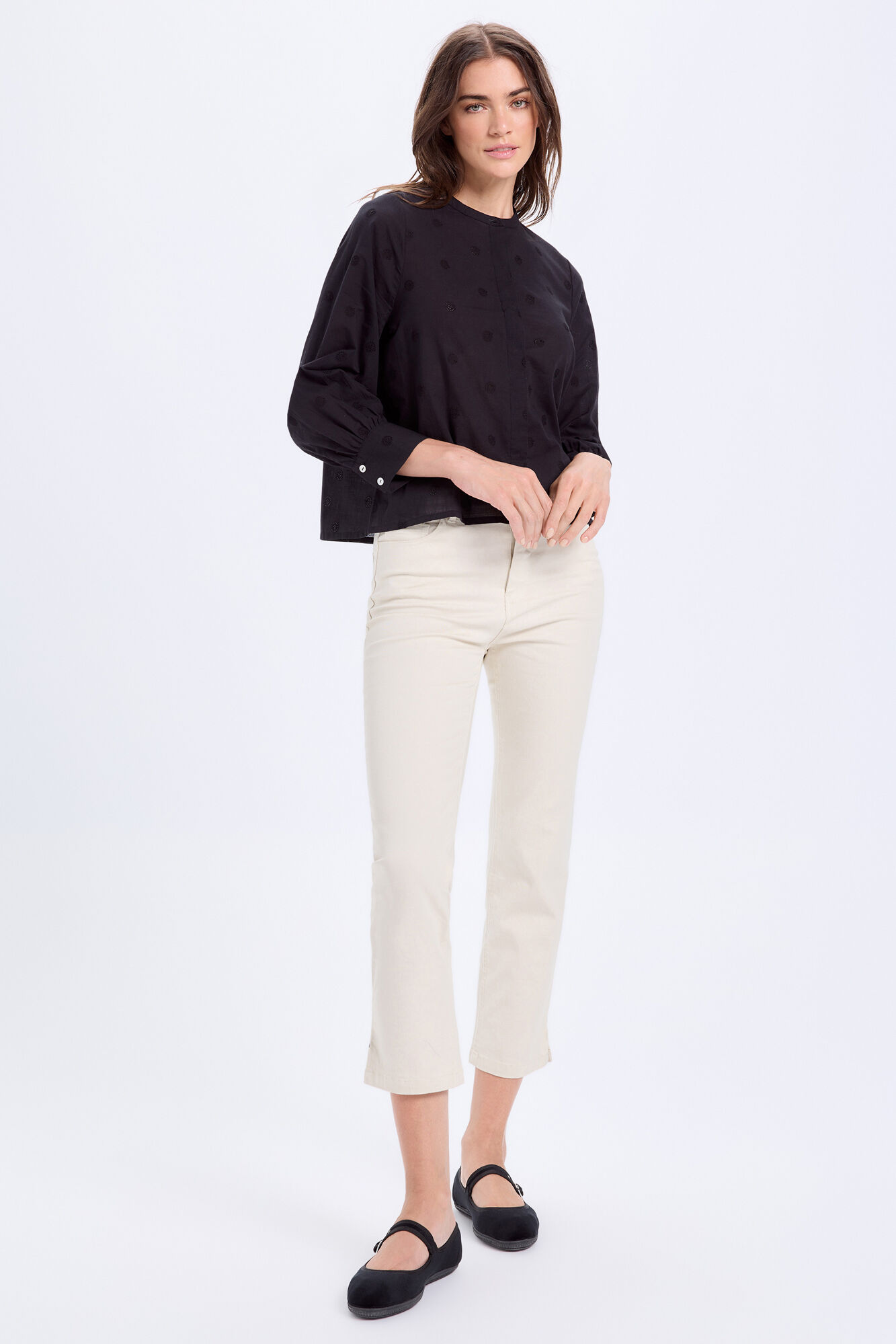 Milano Blusa de batista Negro