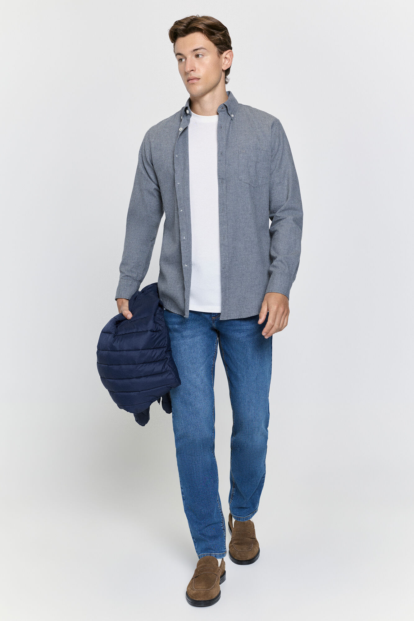 Milano Camisa de sarga de corte relajado