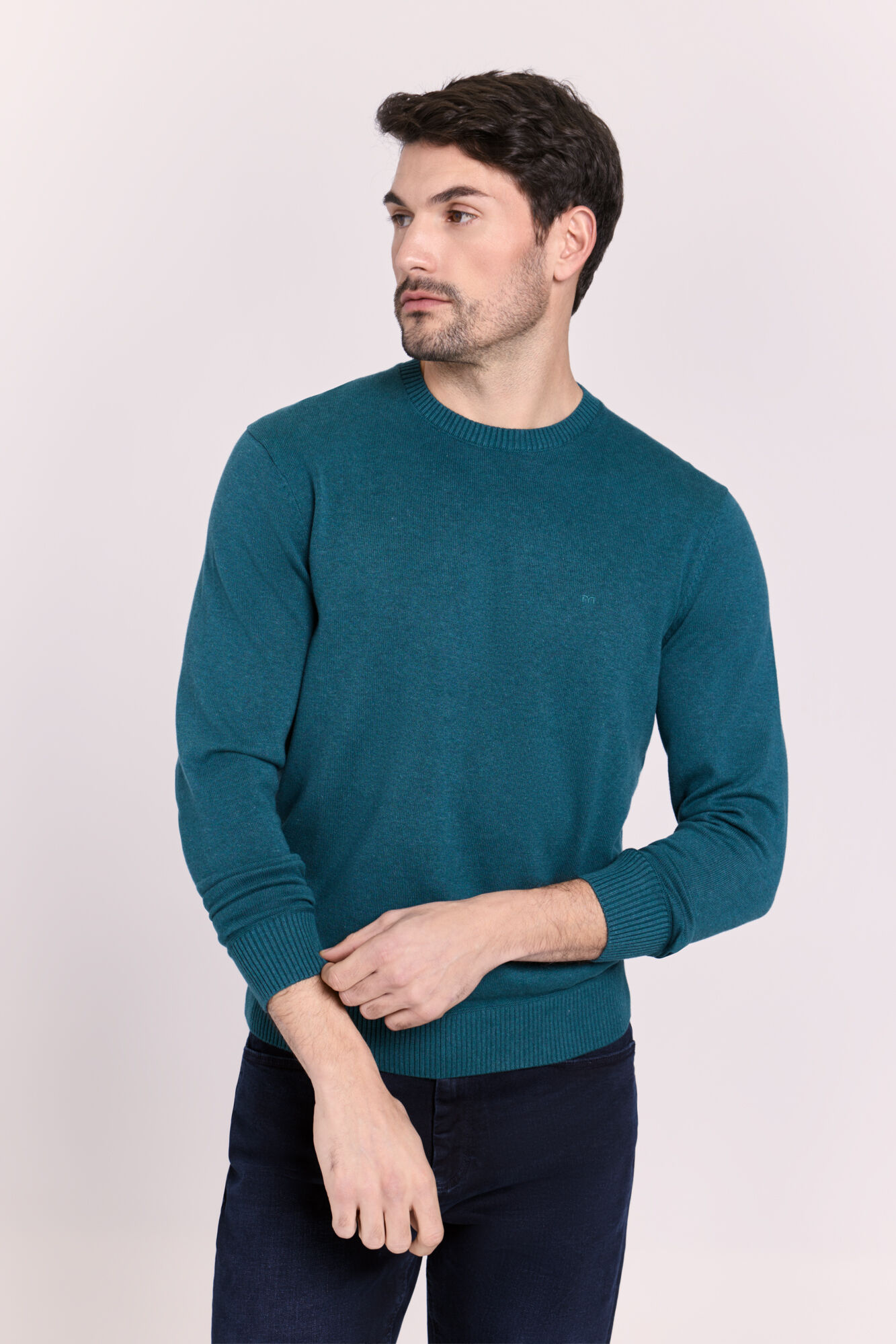 Milano Su&eacute;ter cuello redondo ajustado