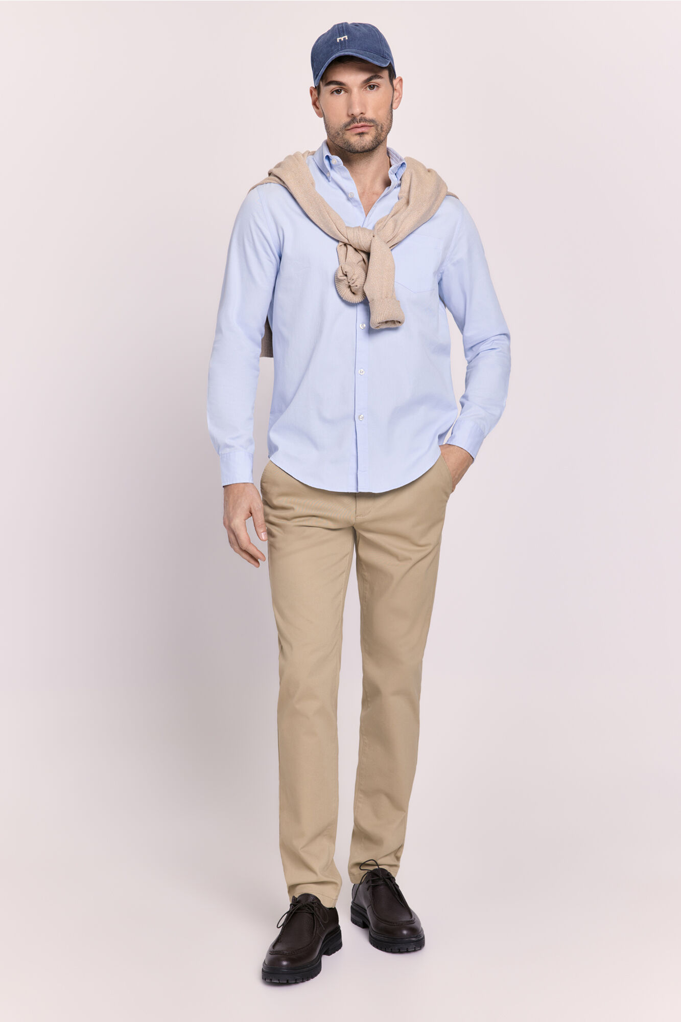 Milano Camisa lisa manga larga