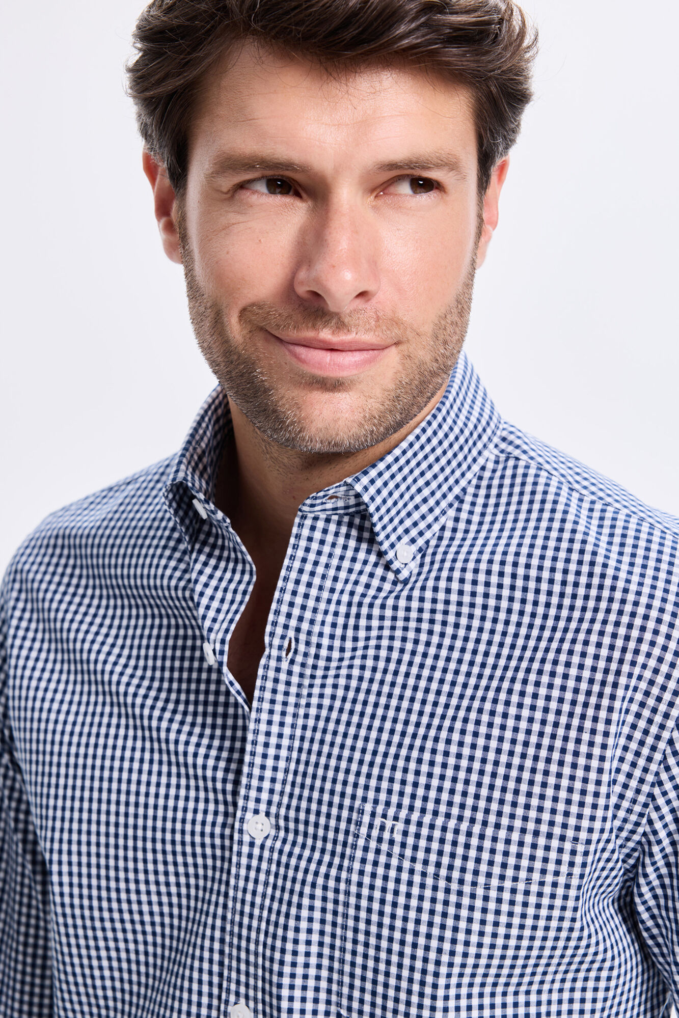 Milano Camisa de sarga a cuadros