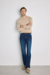 Milano Pantal&oacute;n de mezclilla de corte recto Azul Oscuro