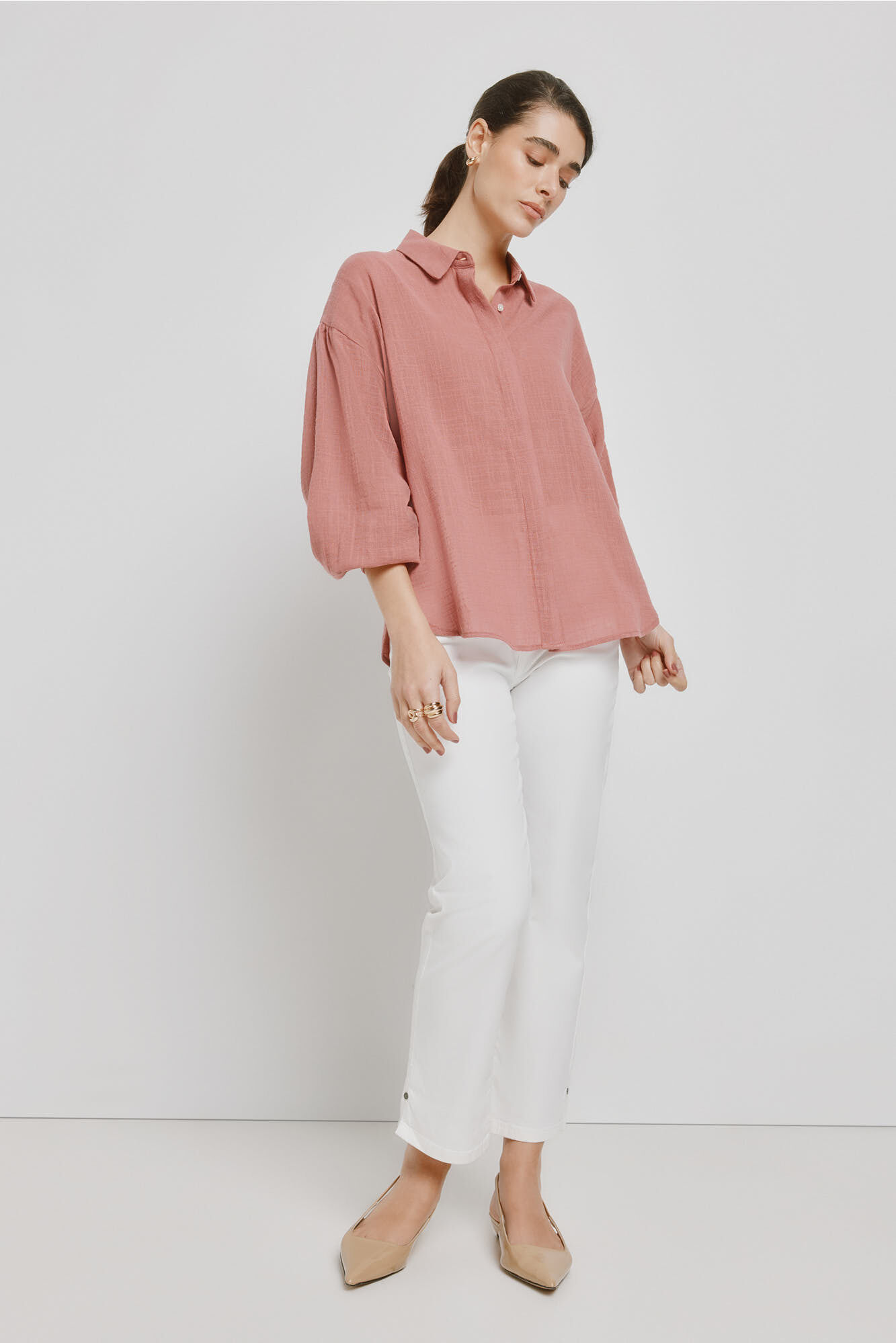 Milano Blusa lisa Rosa