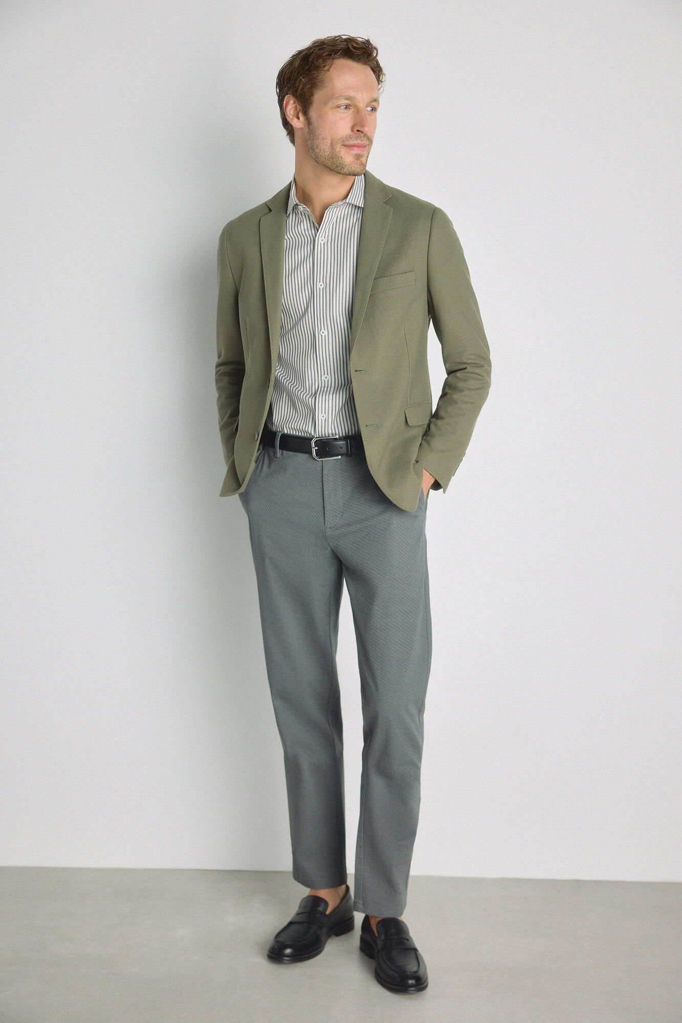 Milano Pantal&oacute;n chino slim fit Gris