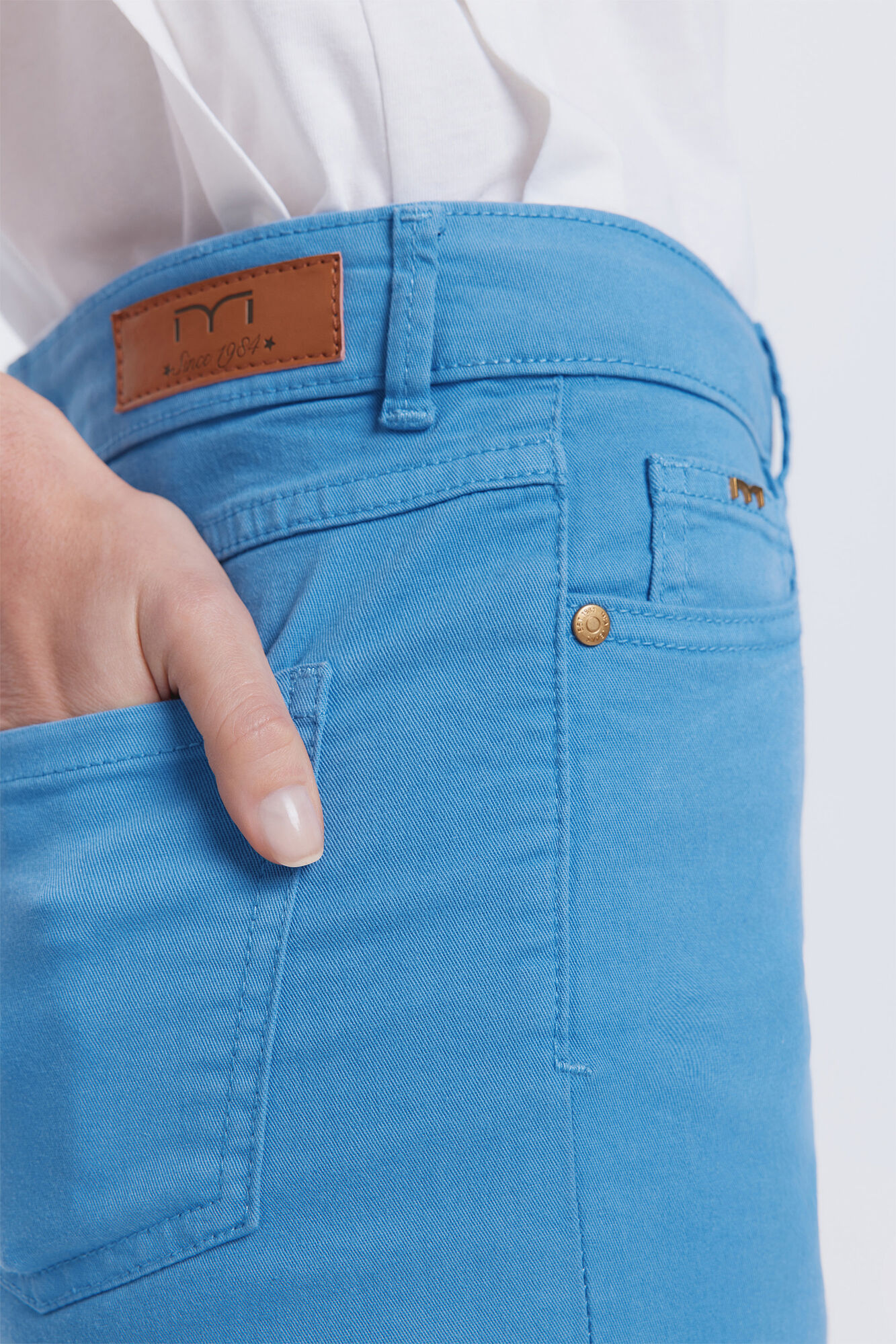 Milano Pantal&oacute;n pirata cinco bolsillos Azul