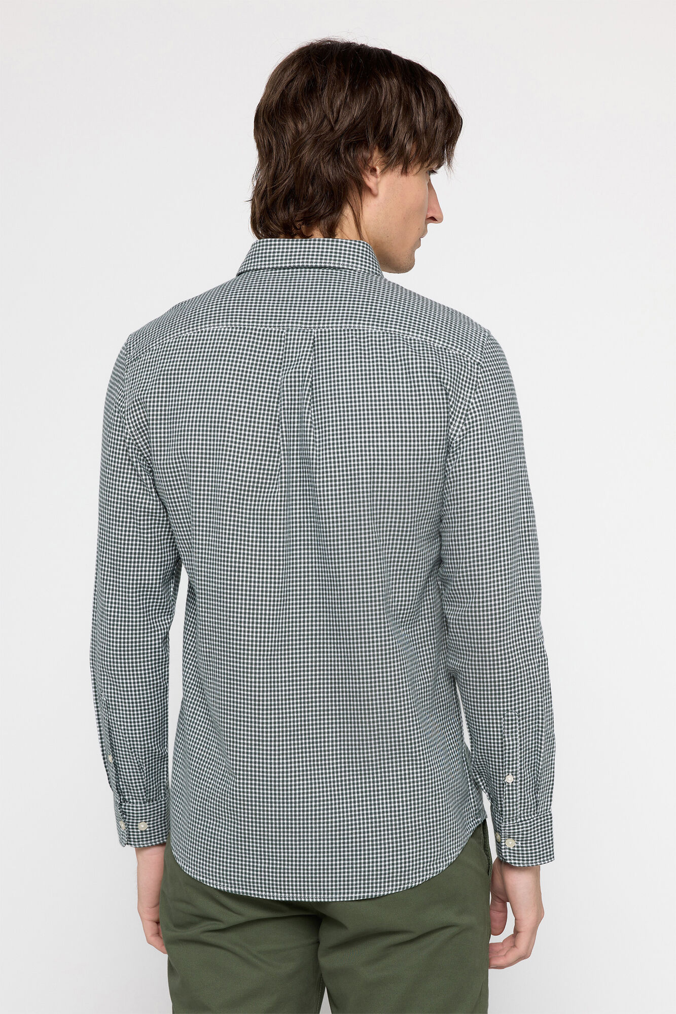 Milano Camisa Twill Cuadros Verde