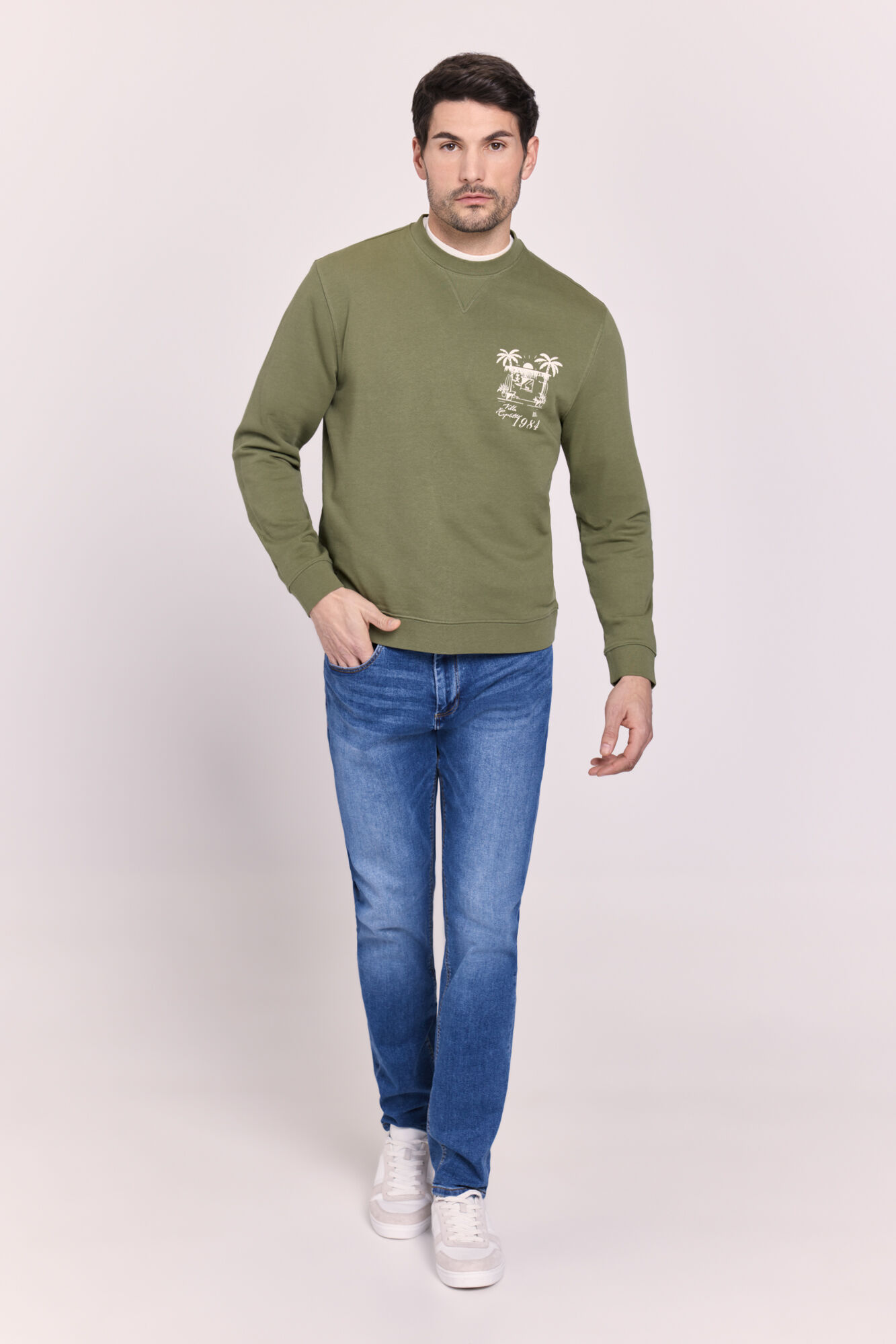 Milano Pantal&oacute;n regular fit de mezclilla