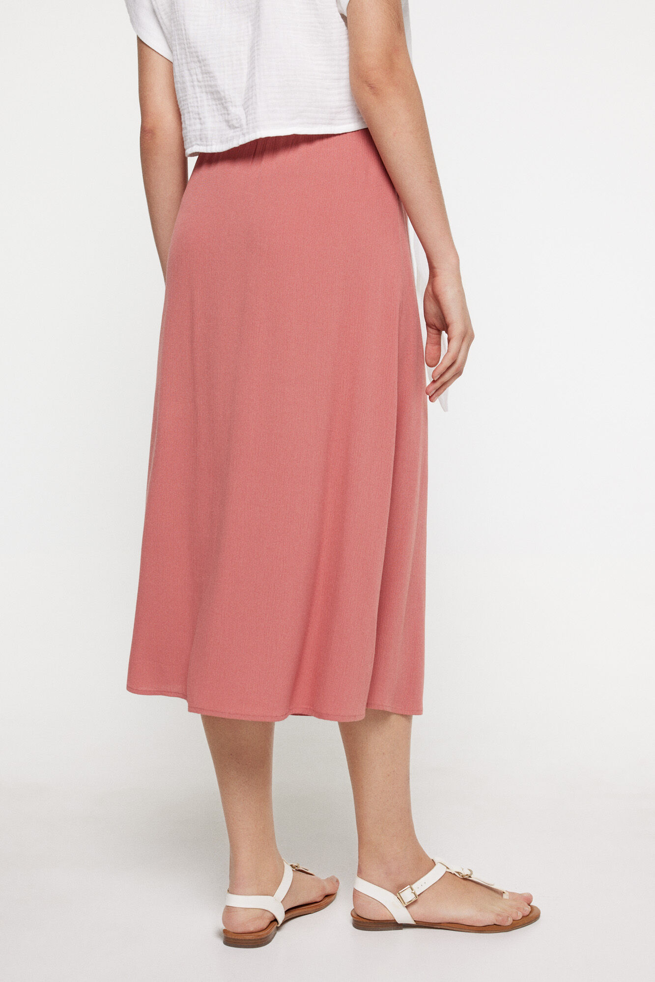 Milano Falda midi Bambula Rosa