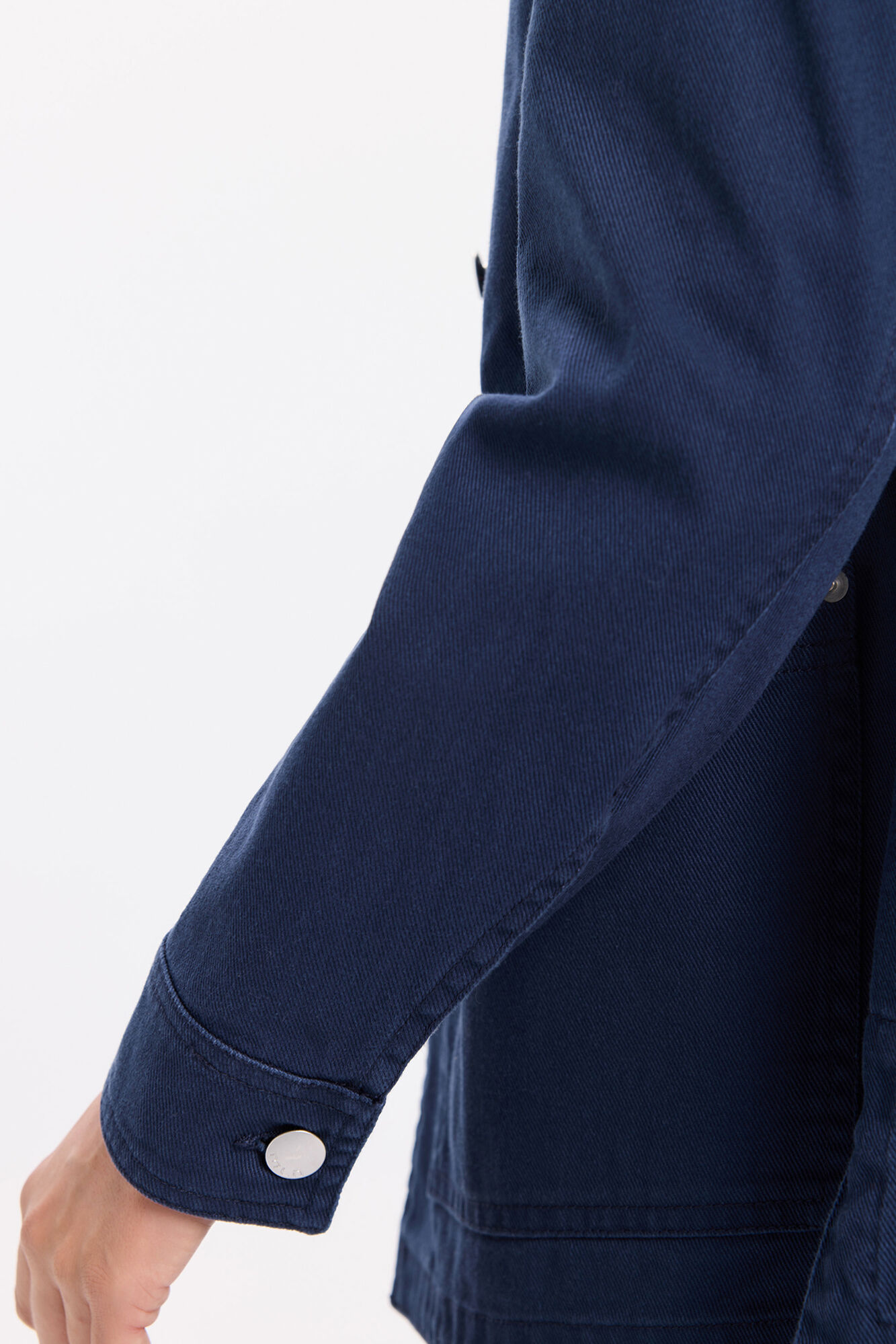 Milano Chamarra safari de algod&oacute;n lavado Navy