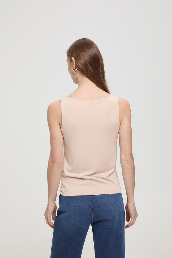 Milano Camiseta elástica tirante ancho Rosa