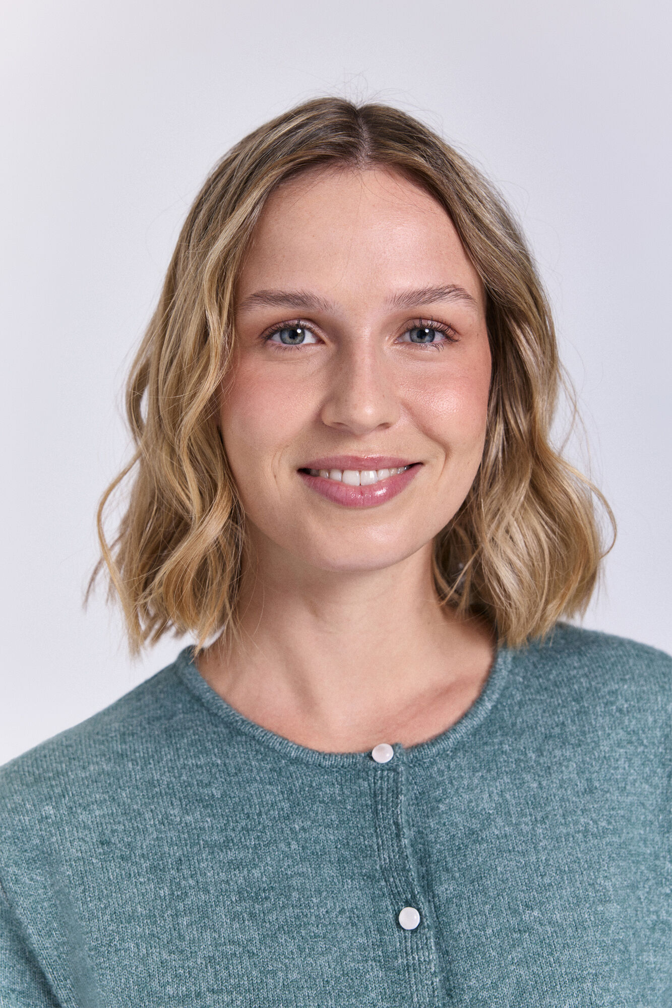 Milano C&aacute;rdigan de tejido con cierre de botones Azul turquesa