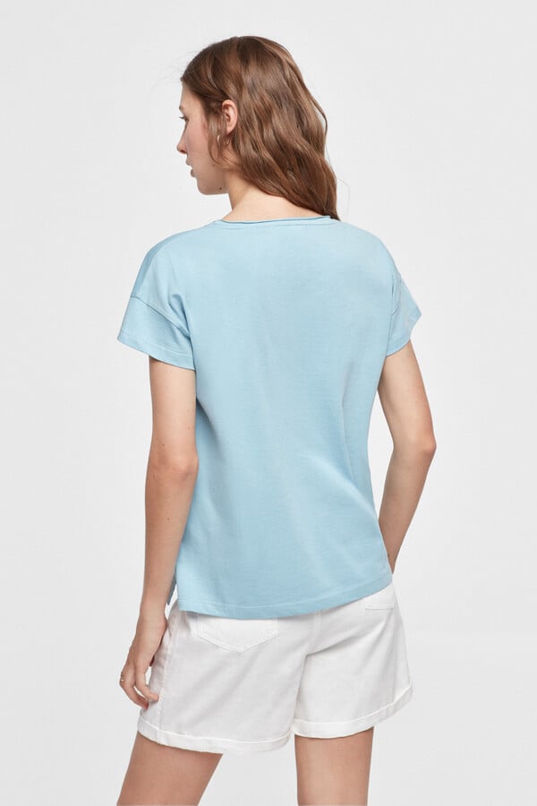 Fifty Outlet Camiseta básica Azul