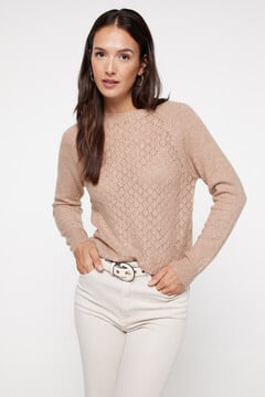 Fifty Outlet Jersey Suave Calado Beige/Camel