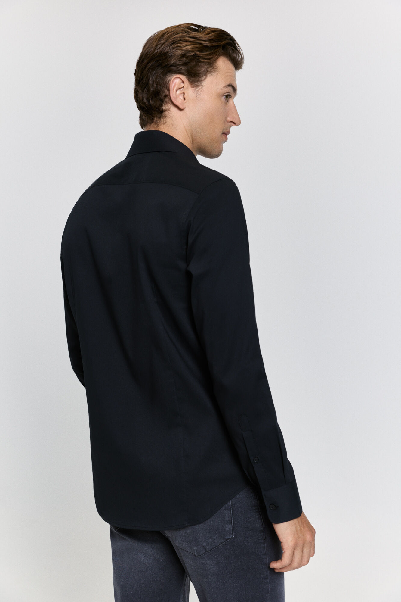 Milano Camisa de vestir entallado Negro