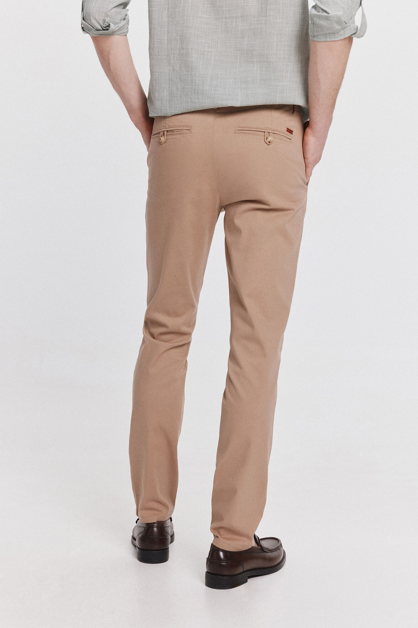 Milano Pantal&oacute;n Chino Liso Beige