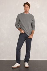 Milano Jersey básico de nido de abeja Gris Oscuro