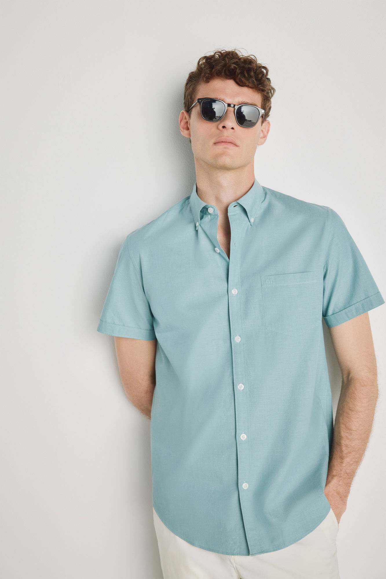 Milano Camisa lisa de manga corta