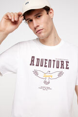 Fifty Outlet Playera manga corta. 100% de algodón. Blanco