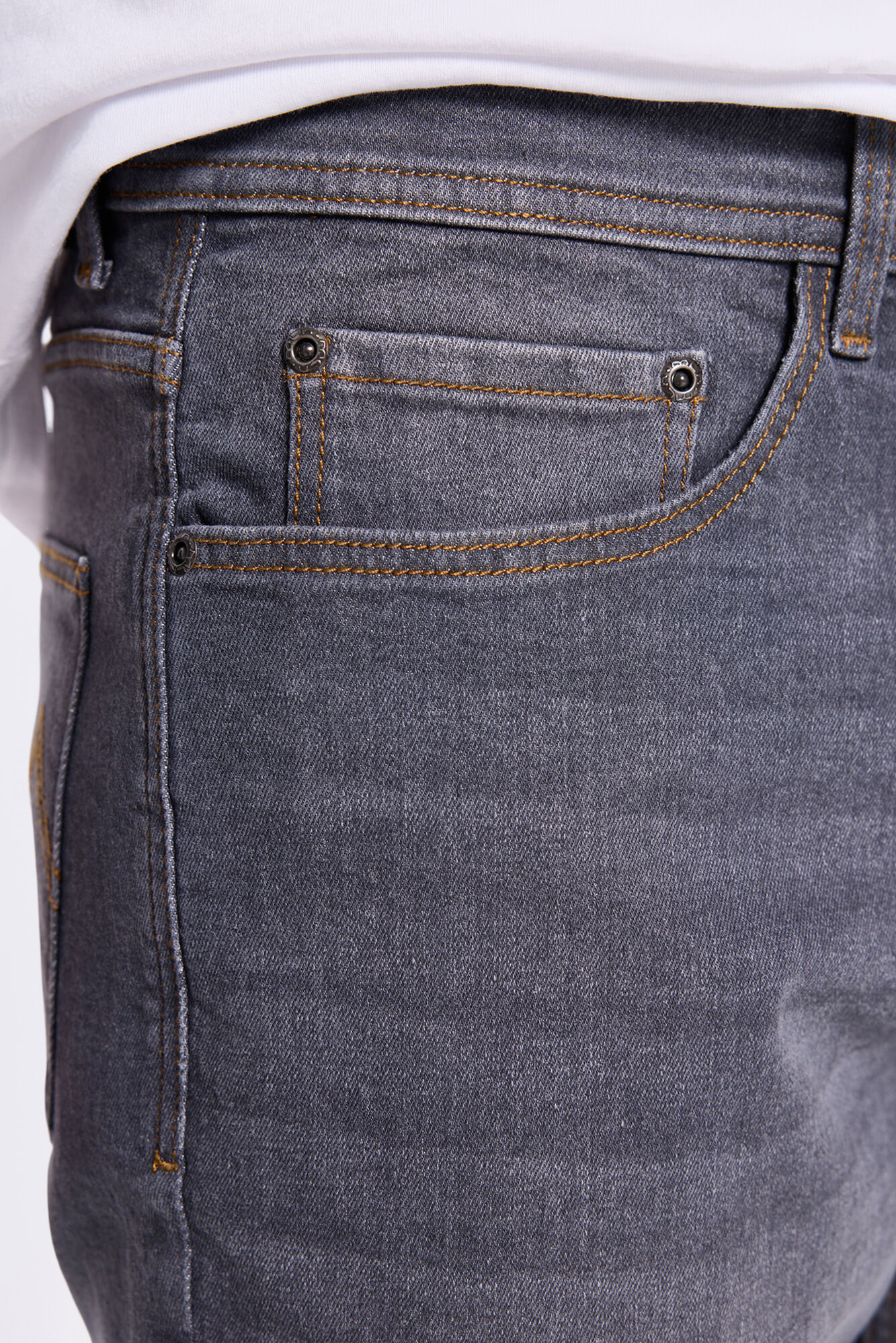 Milano Pantal&oacute;n denim c&oacute;modo Gris