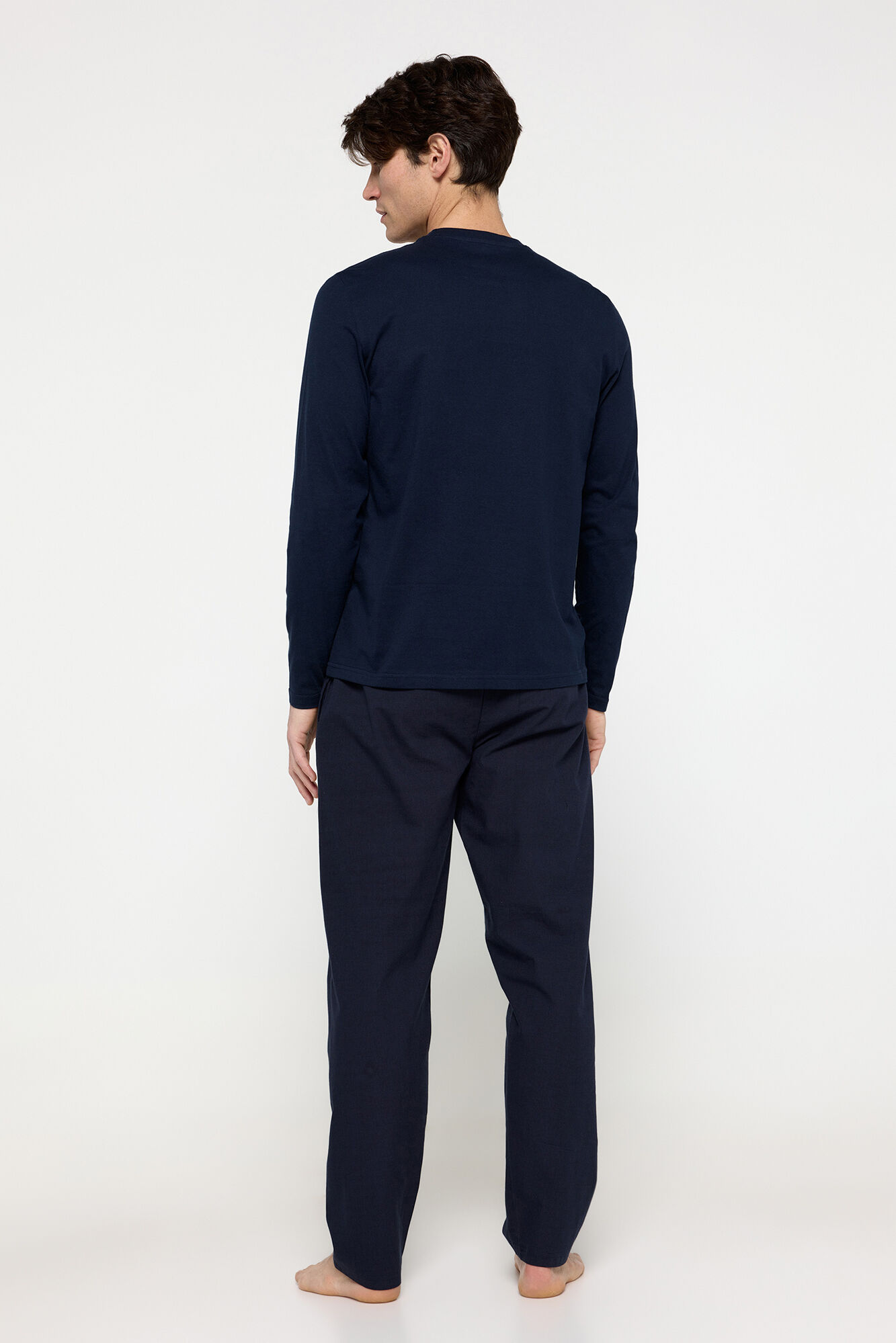 Milano Pijama largo de algod&oacute;n Navy