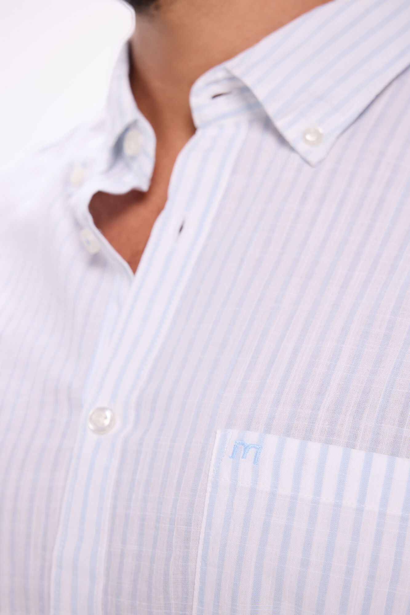 Milano Camisa de rayas rayas Azul