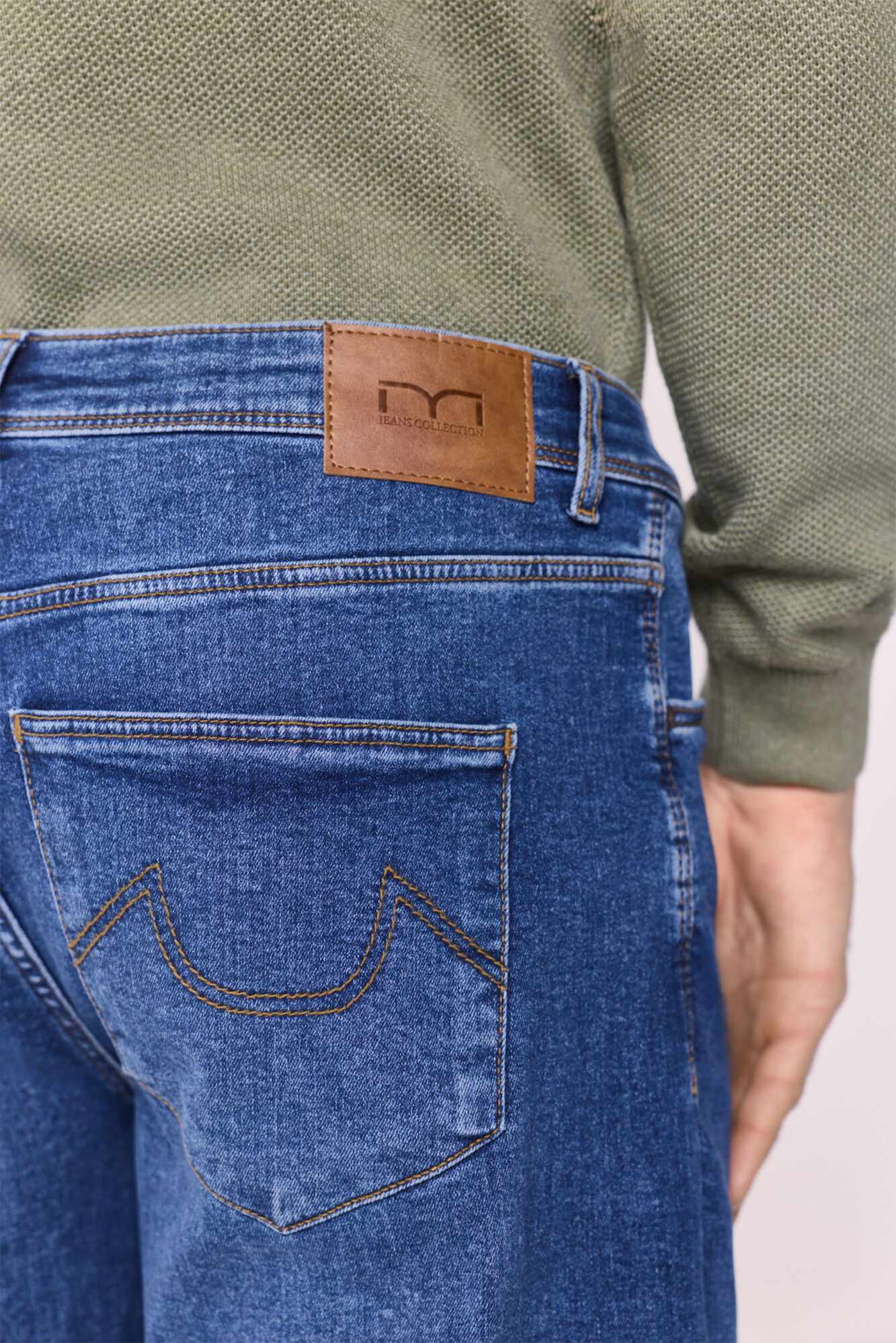 Milano Pantal&oacute;n de mezclilla corte recto Azul