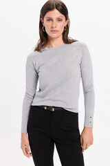 Milano Jersey liso básico de tejido Gris Claro