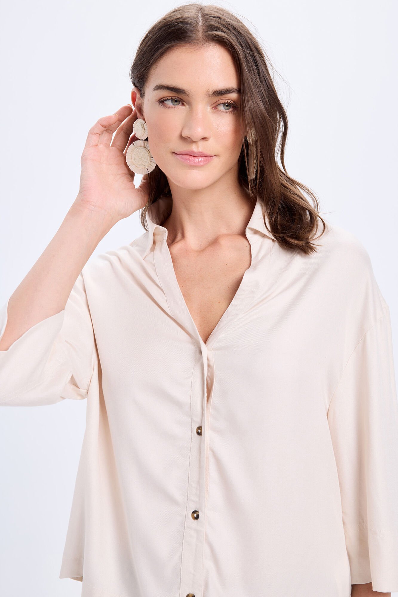 Milano Blusa con cuello de polo